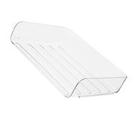 DRESSOOS Organizer Scrivania Impilabile Trasparente Vassoio Per Documenti Portadocumenti Per Ufficio e Studio Capacità Elevata Design Elegante e Funzionale