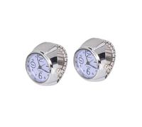 DRESSOOS Orologi ad Anello per Coppia 2 Pezzi Display Mini in Metallo Creativo alla Moda Accessori Pratici per Donne e Ragazzo Ragazza