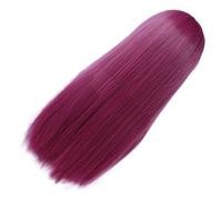 DRESSOOS parrucca parrucche human hair wigs parucca parrucchino coccinella camicette frangia copertura dei accessori per Filo opaco per alte temperature Viola,porpora