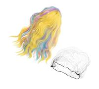 DRESSOOS Parrucche Colorate Ondulate Spalla Wigs Per Cosplay e Feste Facili Da Indossare e Regolabili Termoresistente Look Realistico Per Ogni Occasione