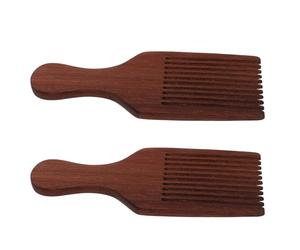 DRESSOOS Pettine in Legno e Massaggio Delicato del Capelluto 2 Pezzi Antistatico Denti Larghi e Riduce la Trazione Chioma per Uso Quotidiano