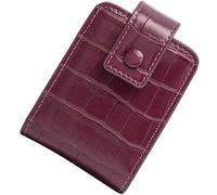 DRESSOOS Pochette Donna Porta Trucchi con Specchio, Organizer Make Up in Pelle Pu, Compatta e Chic, per Ufficio e Viaggi, Contiene 3 Rossetti Corti