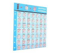 DRESSOOS Poster Tabella Degli Accordi Per Chitarra Tabella Riferimento Accordi Musicali Poster Per Chitarra Guida All Apprendimento Materiale Didattico Per Principianti Da Parete Per
