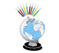 DRESSOOS Puzzle Globo Educativo per Modellino da Assemblare con Pennarello Didattico per Sviluppo Cognitivo e Coordinazione Manuale