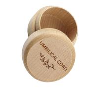 DRESSOOS Scatola Ricordo in Legno Resistente e Compatta Porta Fascio Ombelicale con Chiusura Ermetica per Conservare Memorie Preziose Organizer Compatto