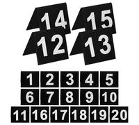 DRESSOOS Segnaposto da Tavolo Numerati in Acrilico Bifacciali 1-20 Numero Tavolo per Ristoranti e Matrimoni Cartelli Numerici a V 5,5x6,3 Cm Resistenti e Riutilizzabili per Sala da Pranzo