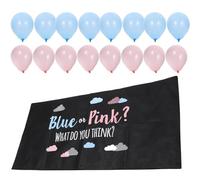 DRESSOOS Set 1 Palloncino per Gender Reveal Palloncini Rosa e Blu in Lattice, Design Creativo, Facile da Usare per Feste e Shower, Tessuto Non Tessuto Resistente