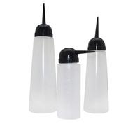 DRESSOOS Set 5 Bottiglie per Colorante Chioma da 120ml Beccuccio Obliquo e Chiusura Ermetica in Ldpe per Applicazione Shampoo e Balsamo Riutilizzabile