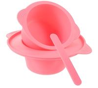 DRESSOOS Set Ciotola in Silicone 400 Ml per Maschera e Cera, Contenitore Antiaderente Resistente Alte Temperature con Spatola, Utensile per Miscelazione Maschere Fai da Te e Riutilizzabile