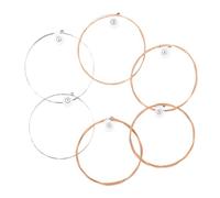 DRESSOOS Set Da 6 Corde Per Chitarra Acustica in Rame Rosso Corde Di Ricambio Per Chitarra Folk Tecnologia Di Tensione Precisa Adatti a Chitarristi Folk