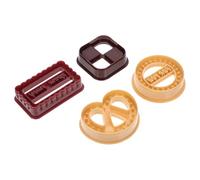 DRESSOOS Set da 8 Pezzi Stampi per Biscotti Fai da Te in Plastica Antiaderente, Tagliabiscotti Creativi per Dolci, Torte e Biscotti, Forniture la Cottura Domestica e Professionale