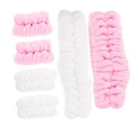 DRESSOOS Set Di 6 Fasce Assorbenti Per Braccialetti Da Spa Per Donne Fascia Per Il Lavaggio Del Viso Accessorio Da Notte in Morbida Flanella