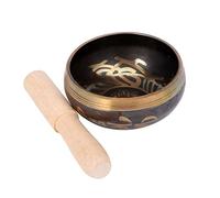DRESSOOS Set Di Ciotole Per Meditazione Yoga Ciotola Tibetana Con Mazzuolo Supporto Sonoro Portatile Per Calmare