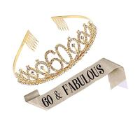 DRESSOOS Set Di Fascia E Fascia Per Compleanno Di Cintura Di Galateo Comoda Ed Elegante Accessorio Per Feste Per Ragazzi E Ragazze