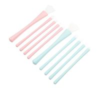 DRESSOOS Set Di Pennelli Per Il Trucco in Silicone 2 Set Applicatore Per Ombretto Pennello Per Eyeliner Lucidalabbra Strumento Per La Della Pelle Facile Applicazione
