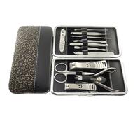 DRESSOOS Set Pinzette, Tronchesino e Custodia Delicata in Acciaio Inossidabile Manicure e Pedicure 12 Pezzi per Cura Unghie Professionale