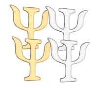 DRESSOOS Spilla Facile da Attaccare Design Originale 4 Pezzi Psicologia in Lega Regalo per Laurea o Festa della Mamma Accessorio per Abbigliamento Donna