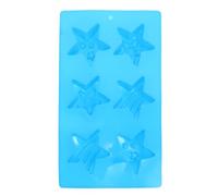 DRESSOOS Stampo per Sapone in Silicone Blu a Forma di Stella a 5 Punte, Antiaderente e Facile da Sformare, per Baking e Lavori Manuali Fai da Te