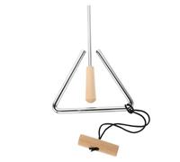 DRESSOOS Strumento A Percussione Portatile A Triangolo Da 4 Pollici in Metallo Per Bande Orchestre E Lezioni Di Musica