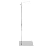DRESSOOS Supporto per Borse in Ferro Regolabile Colore Argento, Stand Espositore per Handbag e Borse, per Bagno e Soggiorno Struttura Resistente e Funzionale