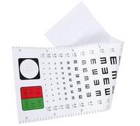 DRESSOOS Tabella di Test Visivo in Plastica Resistente per Esame della Vista Standard, Non Facile da Strappare, per Clinica e Ospedale, Grafico Murale per Controllo Occhi