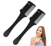 DRESSOOS Tagliacapelli a Pettine Doppio Rasoio 2 Pezzi Pettine Per Tagliare e Sfoltire Chioma Protezione Sicurezza Per Uso Fai Da Te e Acconciature Casalinghe