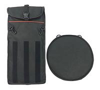 DRESSOOS tamburo muto zaino per tamburi borse per pad per esercitazioni silenziose school bag borse scuola custodia per il trasporto di tamburi stupidi zaino per tamburo Black