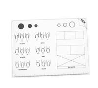 DRESSOOS Tappetino Per Unghie in Acrilico Foglio in Silicone Per Lallenamento Impara Le Tecniche Di Nail Art Per La Formazione Di Tecnici Delle Unghie