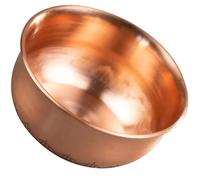 DRESSOOS Tazza in Rame Rosso per Buddhismo, Design Rotondo e Creativo, Compatta e Pratica per Offerte nel Tempio Buddhista