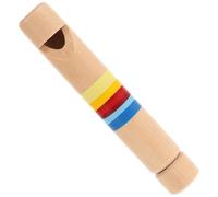 DRESSOOS Tira il flauto strumento musicale fischietti flute the sound fischietti colorati Sicuro azzurra sussidio all'insegnamento della musica fischietto giocattolo Di legno Blue