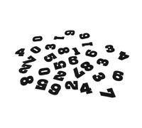 DRESSOOS Toppe Termoadesive Numeri Neri per Cucito 30 Pezzi in Poliestere Resistenti e Ricamate Disegni Chiari per Riparazioni e Lavori Fai da Te