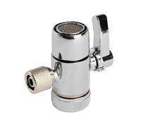 DRESSOOS Valvola Deviatrice Doccia Tre Vie in Rame Argento 1/3 Pollice Facile da Installare Resistente alla Ruggine per Idrico Domestico
