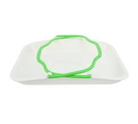 DRESSOOS Vassoio Rettangolare per Dolci in Plastica Verde Resistente ai Graffi, Multiuso per Esposizione Biscotti e Prodotti da Forno in Caffè e Feste