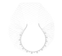 DRESSOOS Velo Da Sposa Per Matrimonio Velo in Rete Fascia Per Accessorio Da Sposa Copricapo Vintage Per Il Tè