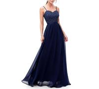 DRESSTELLS Abiti da Sera Eleganti per Matrimonio Festivi Abito da Ballo da Donna Lungo Abito da Sposa per Cerimonia Abito da Sposa per Cerimonia Civile Abiti da Dama d'Onore con Spalline a Spaghetto