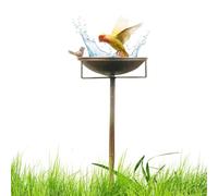 Dreuhuing Abbeveratoio Esterno Per Uccelli | Mangiatoia Animali, Statua, Cibo | Vasca Per Uccelli Da Giardino Con Piedistallo | Adatto A, Pettirosso, Passero, Patio, Cortile, Balcone, Corte