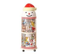 Dreuhuing Contenitore Per Peluche | Torre Espositiva Peluche Compatta Gabbia Secchio,Organizzatore Per Peluches Con Ruote,Per Sala Giochi, Camera Dei Bambini, Camera Da, Soggiorno