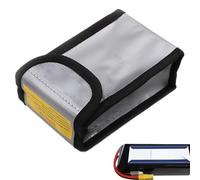 Dreuhuing Custodia per batteria ignifuga, custodia protettiva per batteria, scatole di sicurezza resistenti all'usura, organizer portatile per trasporto e ricarica, 115 x 100 x 75 mm, Refer to