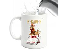 Dreuhuing Da Caffè Con Stampa Di Gallina - In Ceramica Per La Colazione | Da Tè - Per Donne Uomini Casa Lavoro Compleanno Festa Routine Mattutina Weekend Libero