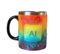 Dreuhuing Divertente da caffè, divertente, a forma di chip, decorazione per la casa, per campeggio, picnic, acqua, falò, escursionismo, avventura, campeggio