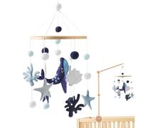 Dreuhuing Giocattolo Sospeso per Culla,Mobile Per Culla A Tema Marino Neutro | Giocattoli Educativi Per Al Capezzale Camera Dei Bambini Asilo Bagnetto Scuola Materna Box Dondolo Bambino Casa