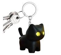 Dreuhuing Luce per borsa, simpatico gatto nero, regolabile, in silicone, antiscivolo, illuminazione a LED, per studenti, familiari, amici, donne, viaggiatori, casa, all'aperto, campeggio, escursioni