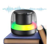 Dreuhuing Mini altoparlante, subwoofer wireless 5.0 con luce RGB, lettore musicale portatile con 7 luci di respirazione sfumate preimpostate, per camera da letto, viaggi, feste, auto, soggiorno, casa