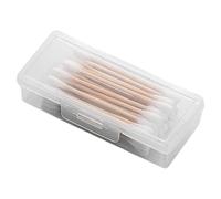 Dreuhuing Porta dischetti di cotone, dispenser per cotton fioc, porta cotton fioc portatile con coperchio antipolvere, scatola da viaggio per cotton fioc, porta stuzzicadenti, contenitore per cotton