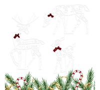 Dreuhuing Renna natalizia per esterni, decorazione per le vacanze, decorazione per il giardino delle vacanze, per proprietari di case, organizzatori di feste, quartiere, cortile, stagione invernale