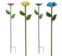 Dreuhuing Stazione di Abbeveraggio per - Pali Decorativi da Giardino Artistici 4 Pezzi - Vasca per e Farfalle,per All'Aperto Cortile Patio Prato Aiuola Sentiero Vasi