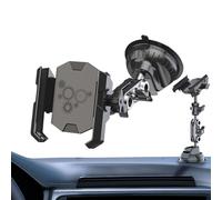 Dreuhuing Supporto per telefono da auto, con ventosa per auto, rotazione a 360 gradi, per parabrezza, finestra, per guida, navigazione, direzione GPS, controllo musica, streaming video