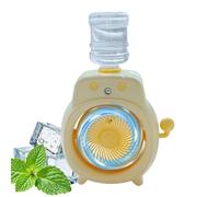 Dreuhuing Ventilatore A Nebulizzazione D'Acqua | Mini Umidificatore USB da Scrivania - con Serbatoio d'Acqua e Ventilatore Nebulizzatore Portatile,Per Comodino, Dormitorio, Camera Da, Auto, Spiaggia