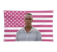Drew Starkey - Arazzo con bandiera americana, colore rosa, Rafe Cameron, bandiera da appendere alla parete con occhielli in ottone per decorare la stanza degli uomini