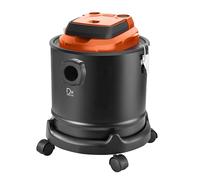 Drexon 782018 - Aspirapolvere 1200 W per cenere e polveri di pellet, 18 l, 7 accessori, funzione soffiatore, materiale: PP+ serbatoio verniciato in acciaio